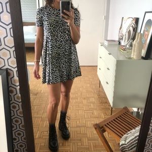 Zara’s Leopard animal print mini dress
